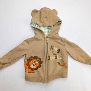Buster Brown Baby Boy 3-6 months Lion King of the Jungle Full Zip Hoodie